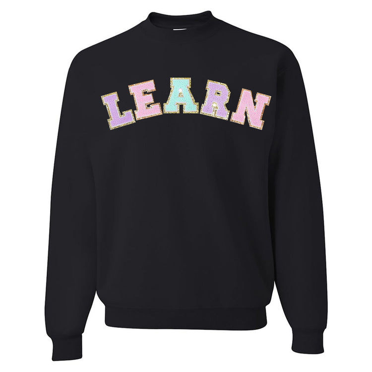 Learn Letter Patch Crewneck Sweatshirt