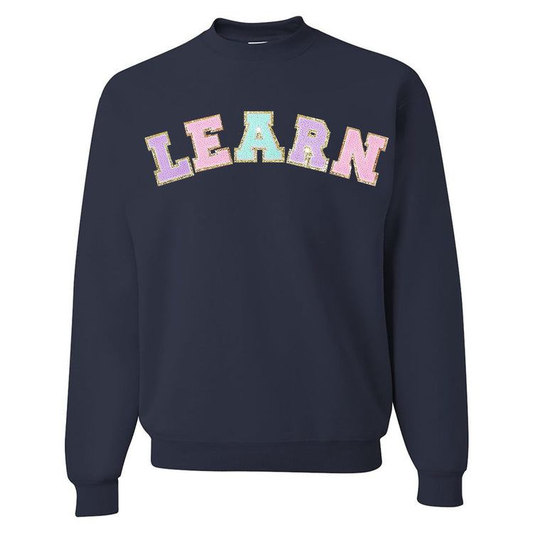 Learn Letter Patch Crewneck Sweatshirt