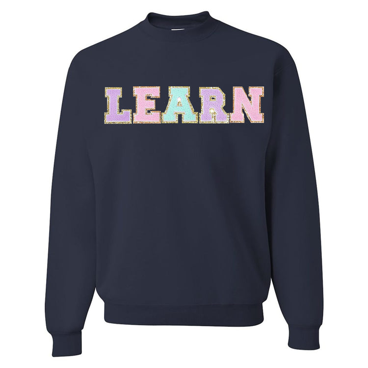 Learn Letter Patch Crewneck Sweatshirt