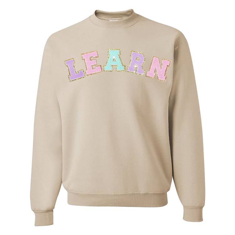 Learn Letter Patch Crewneck Sweatshirt
