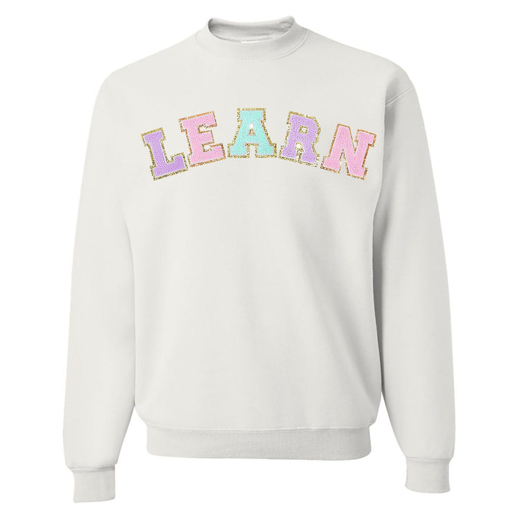 Learn Letter Patch Crewneck Sweatshirt