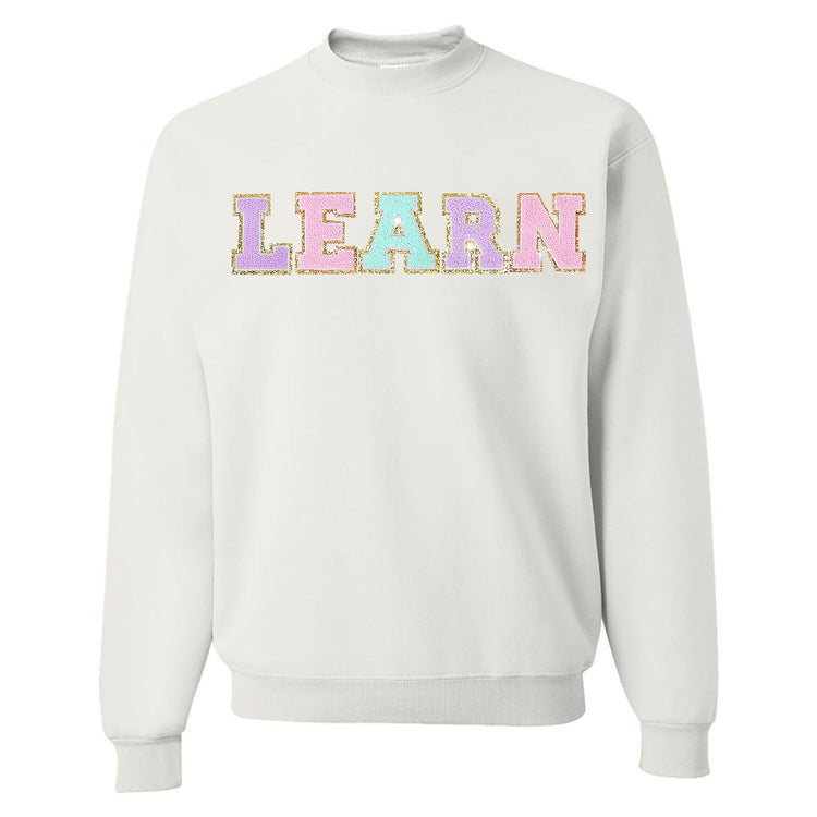 Learn Letter Patch Crewneck Sweatshirt