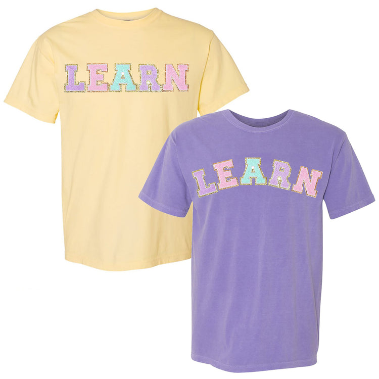 Learn Letter Patch Comfort Colors T-Shirt