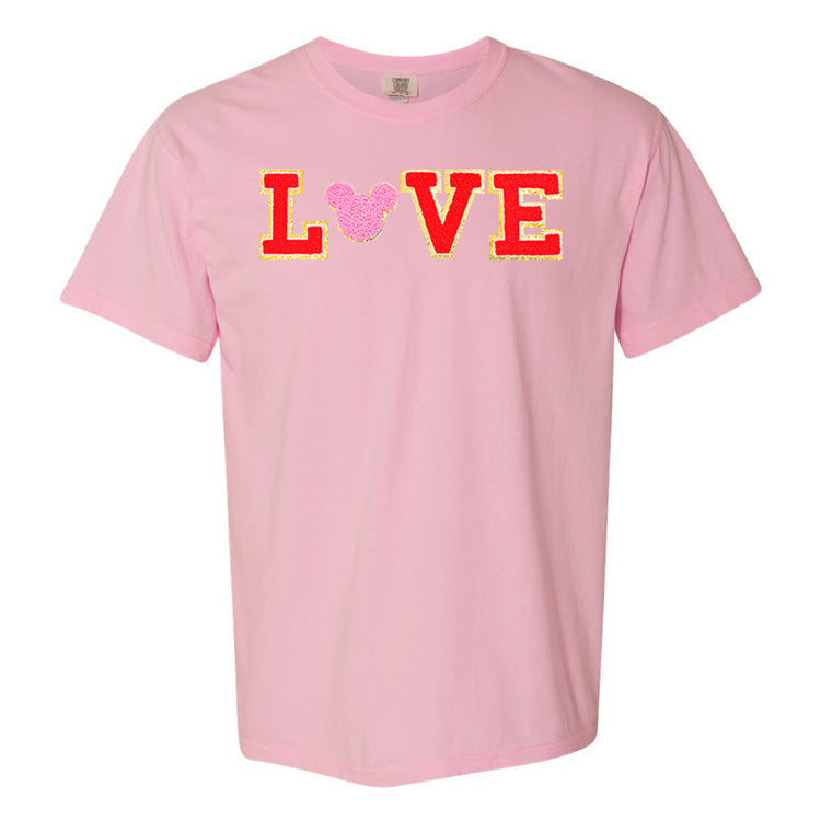 Mickey Love Letter Patch Comfort Colors T-Shirt