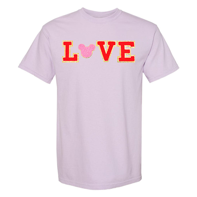 Mickey Love Letter Patch Comfort Colors T-Shirt