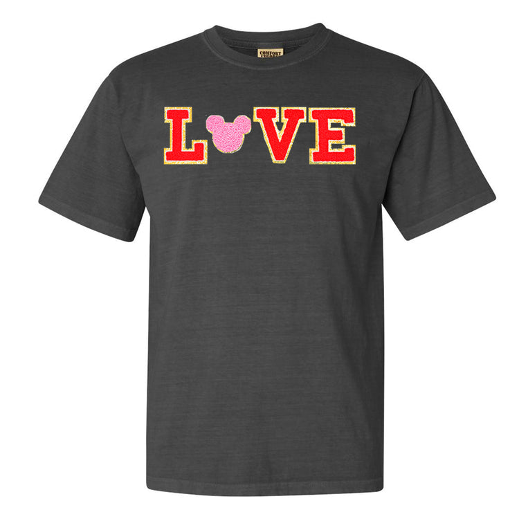 Mickey Love Letter Patch Comfort Colors T-Shirt