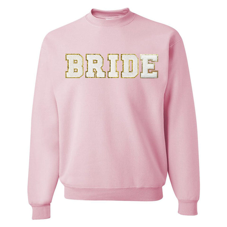 Wifey/Bride Letter Patch Crewneck Sweatshirt