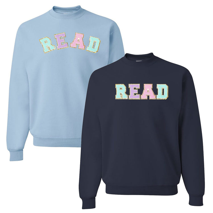 Read Letter Patch Crewneck Sweatshirt