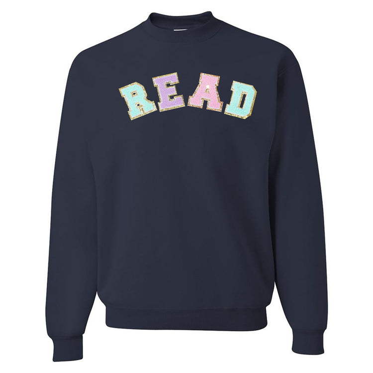 Read Letter Patch Crewneck Sweatshirt