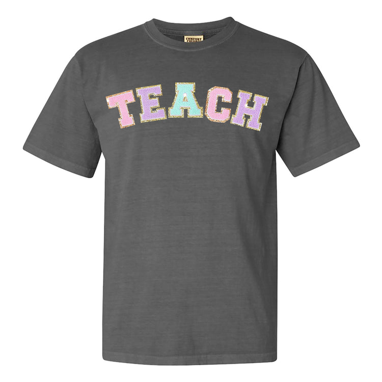 Teach Letter Patch Comfort Colors T-Shirt