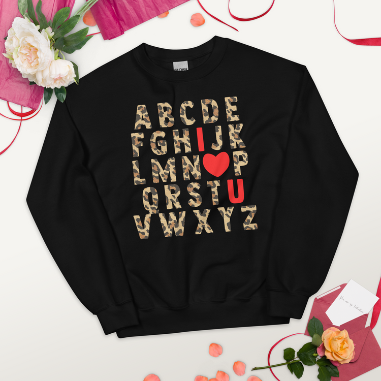 Teacher 'ABC Leopard Love' Sweatshirt