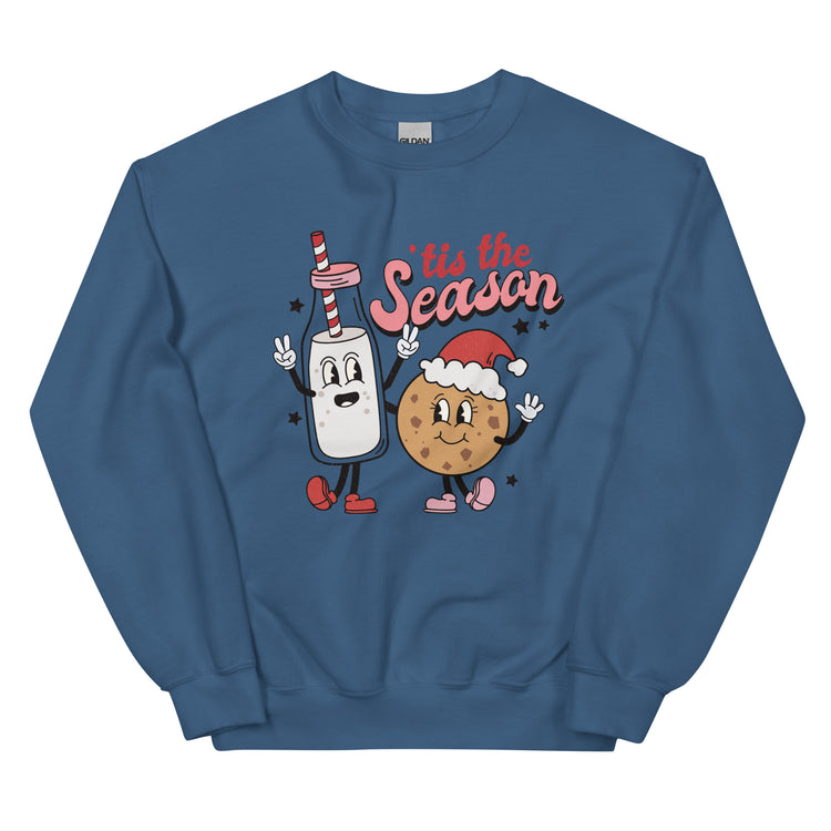 'Tis The Season 'Milk & Cookies' Crewneck Sweatshirt