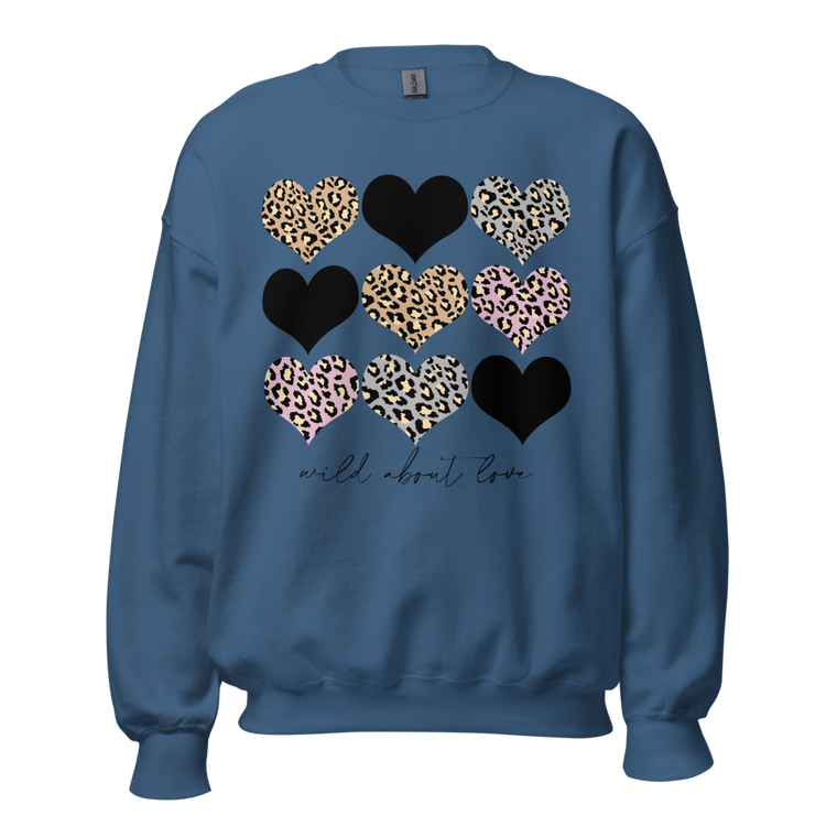 Leopard Print 'Wild About Love' Sweatshirt