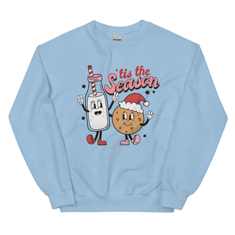 'Tis The Season 'Milk & Cookies' Crewneck Sweatshirt