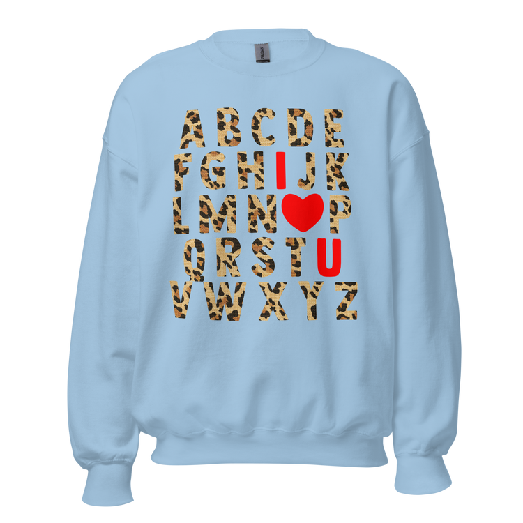 Teacher 'ABC Leopard Love' Sweatshirt