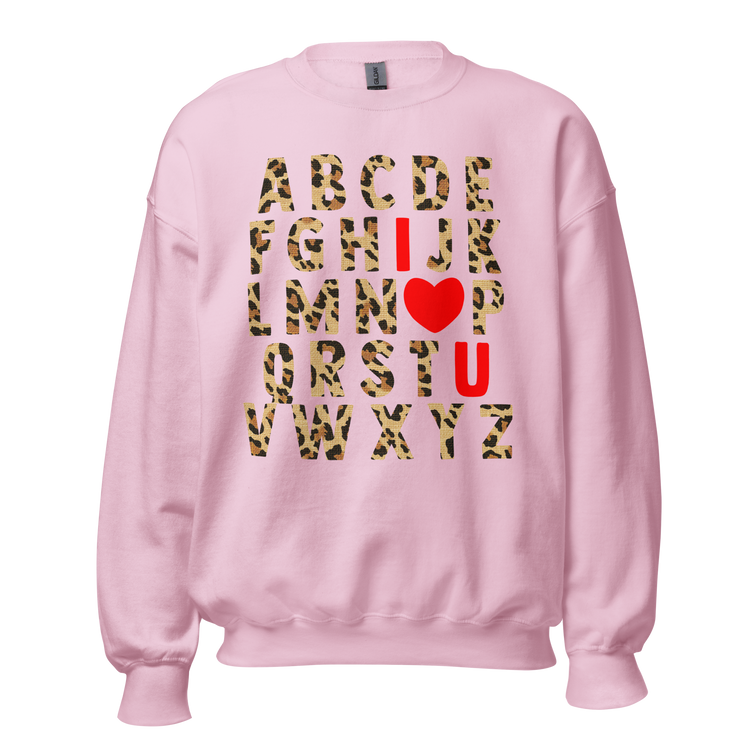 Teacher 'ABC Leopard Love' Sweatshirt