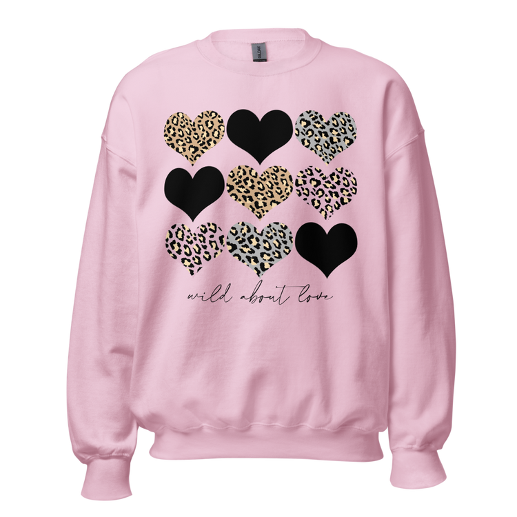 Leopard Print 'Wild About Love' Sweatshirt