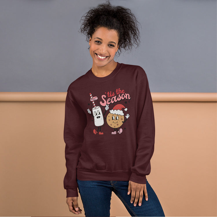 'Tis The Season 'Milk & Cookies' Crewneck Sweatshirt