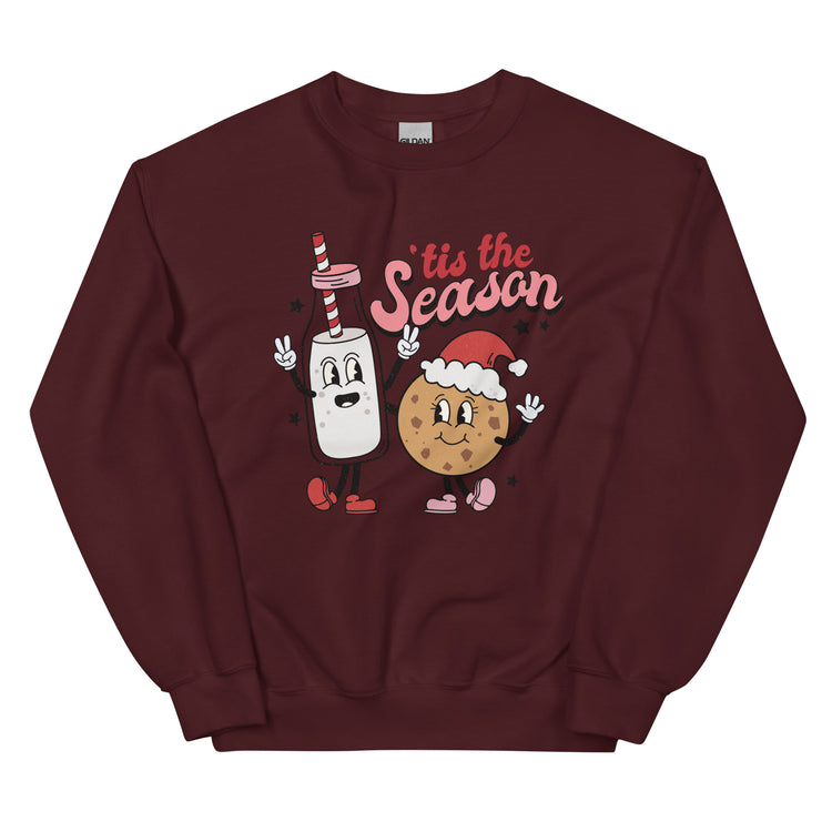 'Tis The Season 'Milk & Cookies' Crewneck Sweatshirt