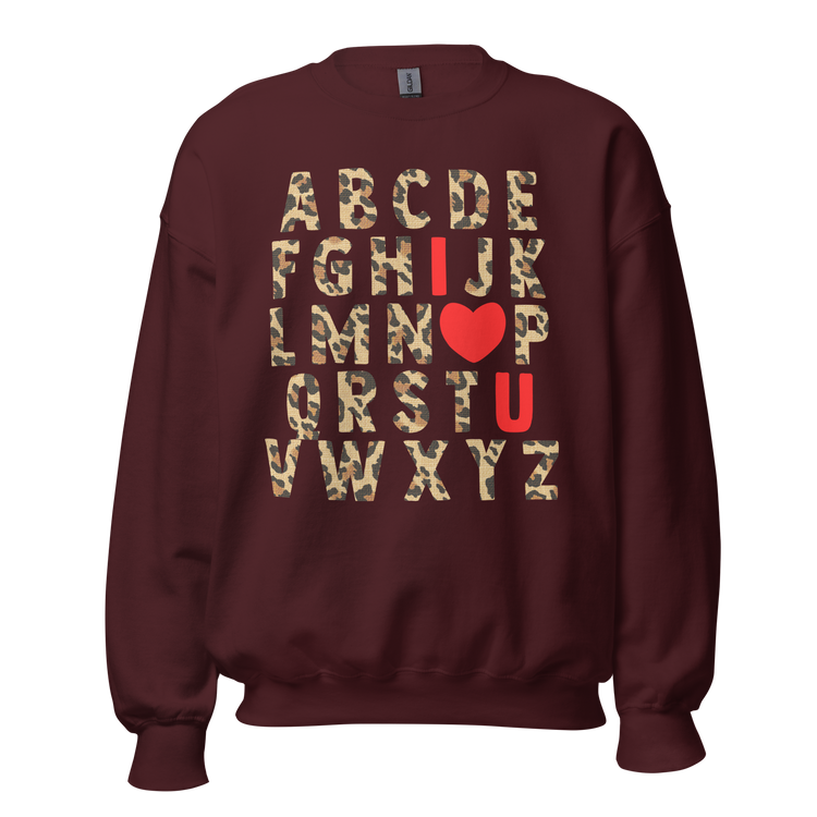 Teacher 'ABC Leopard Love' Sweatshirt