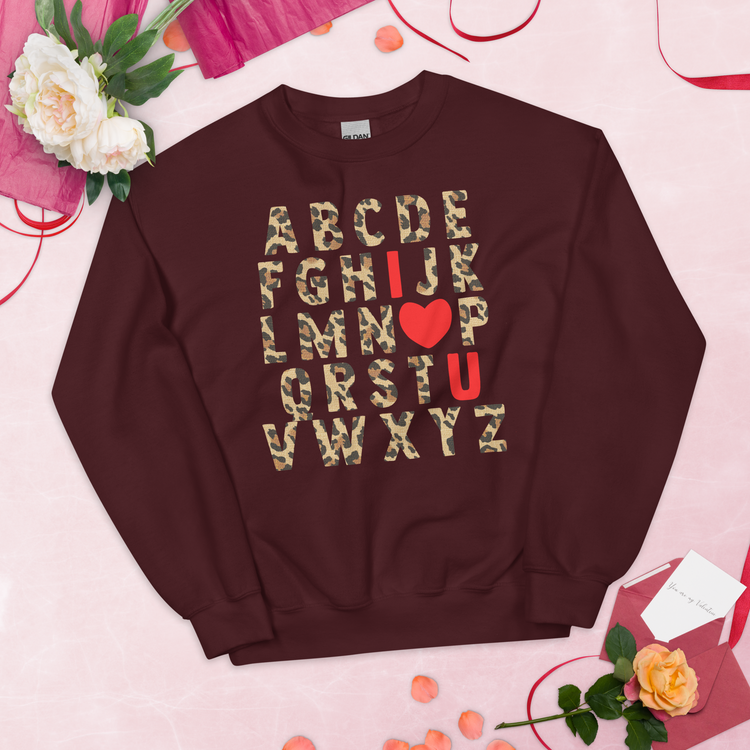 Teacher 'ABC Leopard Love' Sweatshirt