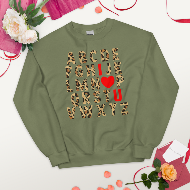 Teacher 'ABC Leopard Love' Sweatshirt