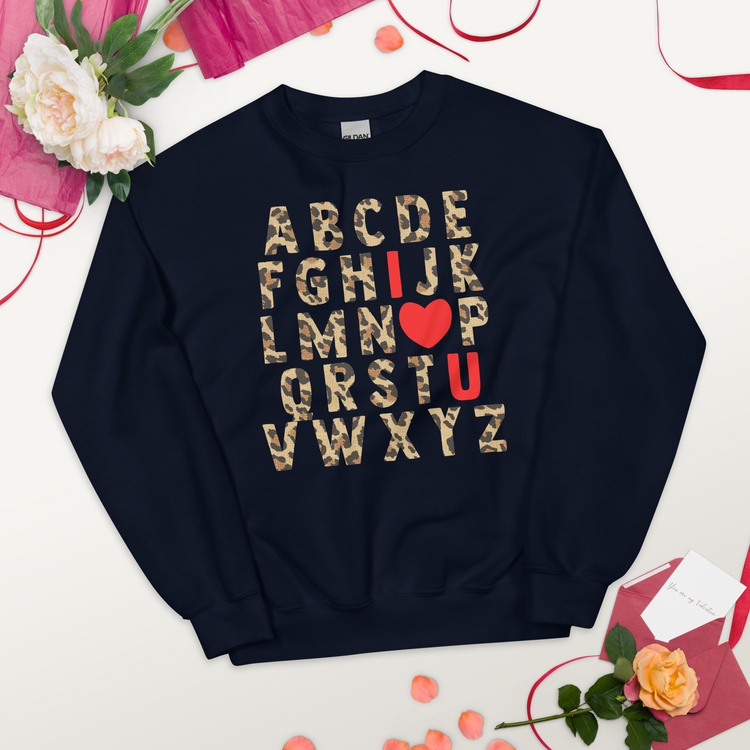 Teacher 'ABC Leopard Love' Sweatshirt