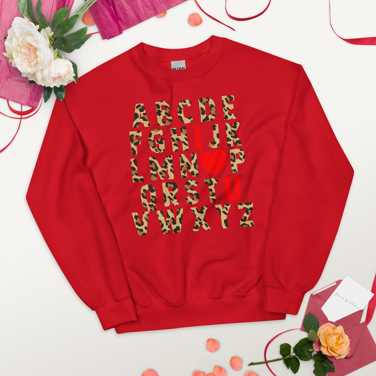 Teacher 'ABC Leopard Love' Sweatshirt