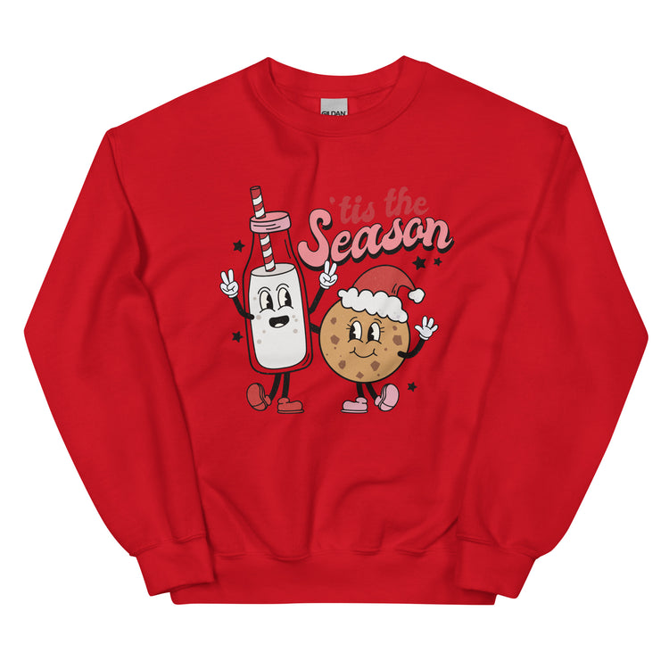 'Tis The Season 'Milk & Cookies' Crewneck Sweatshirt