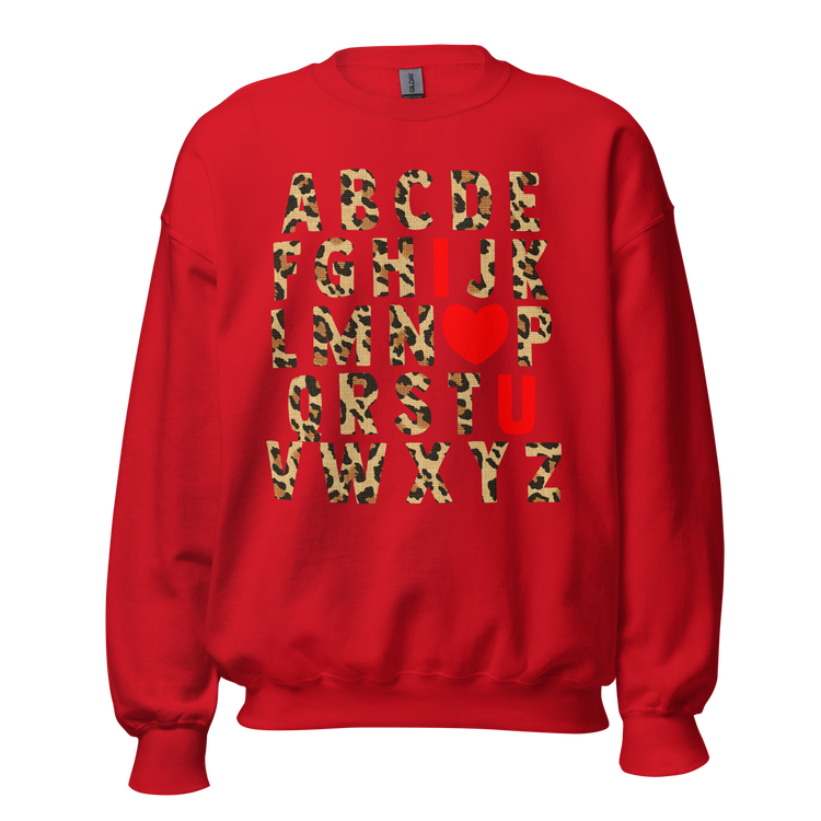 Teacher 'ABC Leopard Love' Sweatshirt