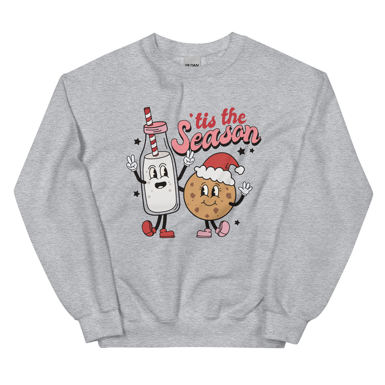 'Tis The Season 'Milk & Cookies' Crewneck Sweatshirt