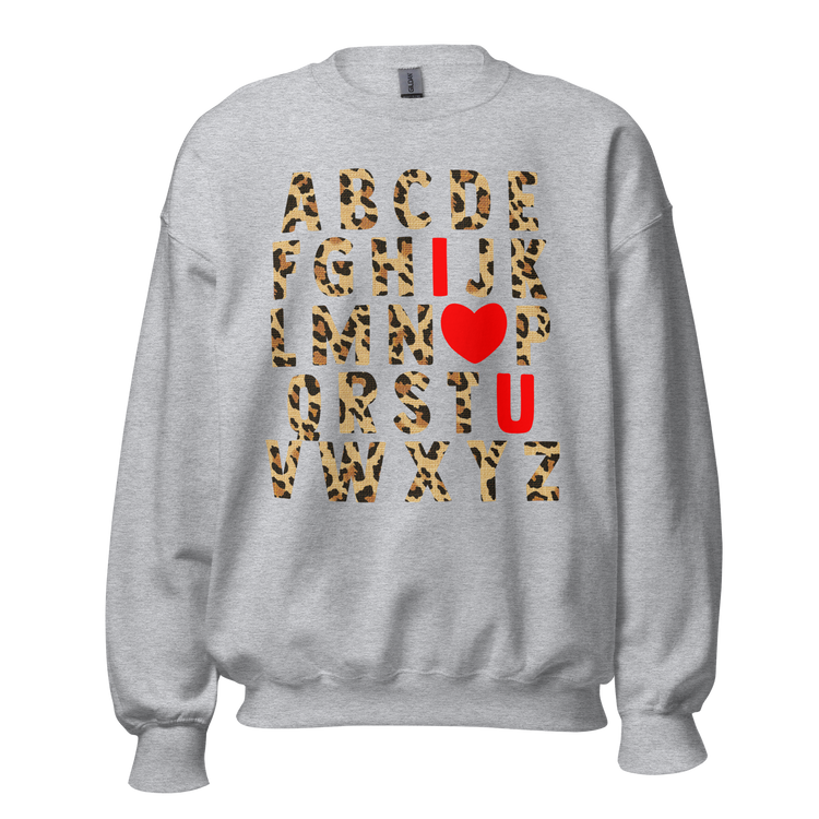 Teacher 'ABC Leopard Love' Sweatshirt