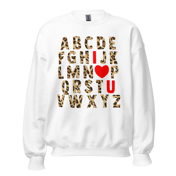 Teacher 'ABC Leopard Love' Sweatshirt