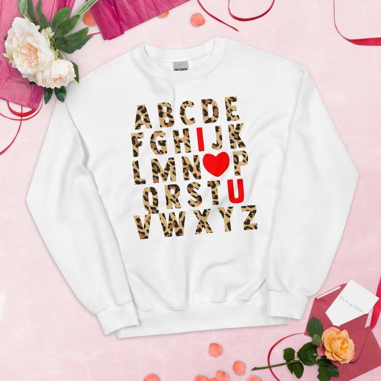Teacher 'ABC Leopard Love' Sweatshirt