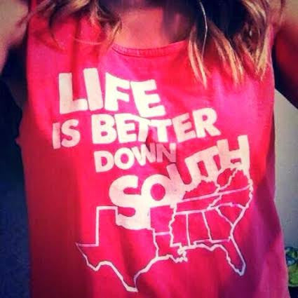 Pink Southern Tank Top