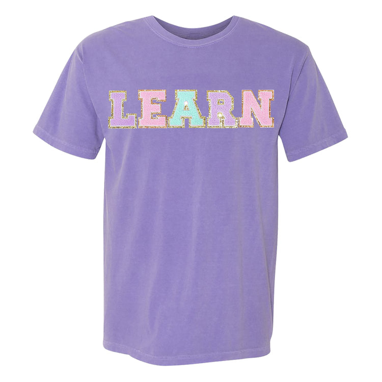 Learn Letter Patch Comfort Colors T-Shirt