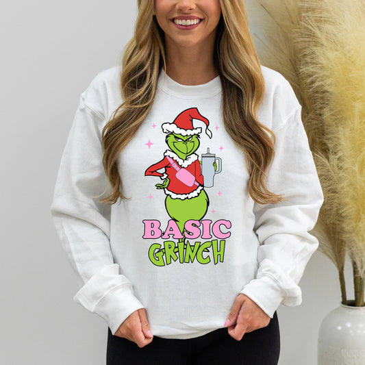 'Basic Grinch' Crewneck Sweatshirt