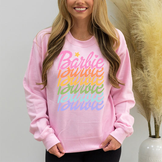 'Retro Barbie' Crewneck Sweatshirt