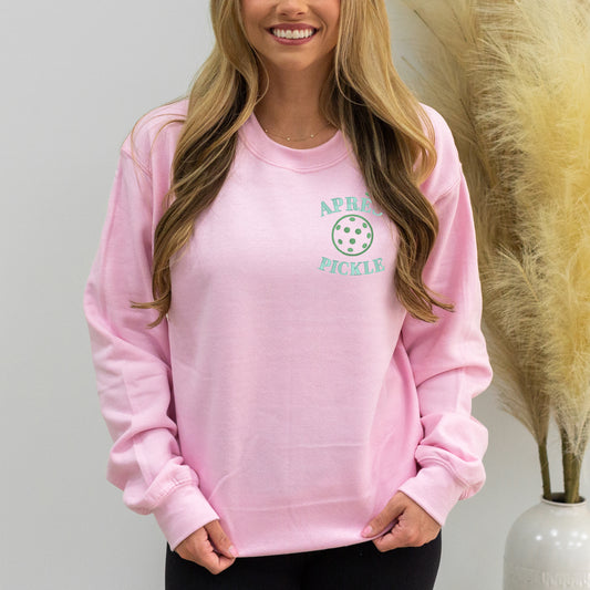 Après Pickle Embroidered Crewneck Sweatshirt