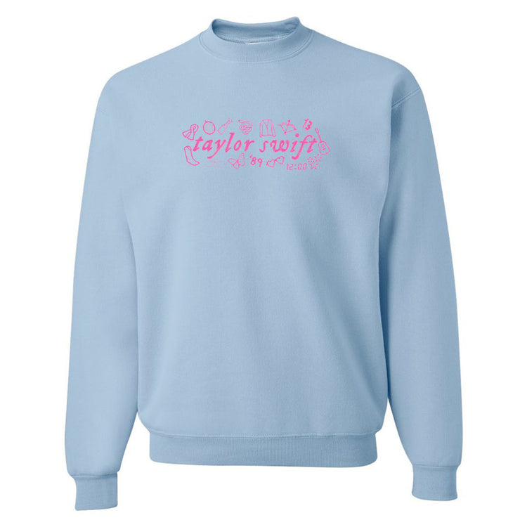 Taylor Swift Embroidered Crewneck Sweatshirt