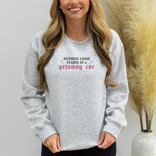 Getaway Car Embroidered Swiftie Sweatshirt