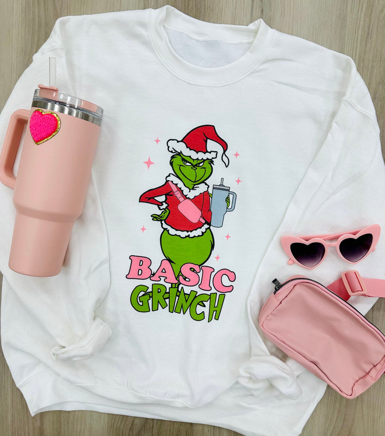 'Basic Grinch' Crewneck Sweatshirt