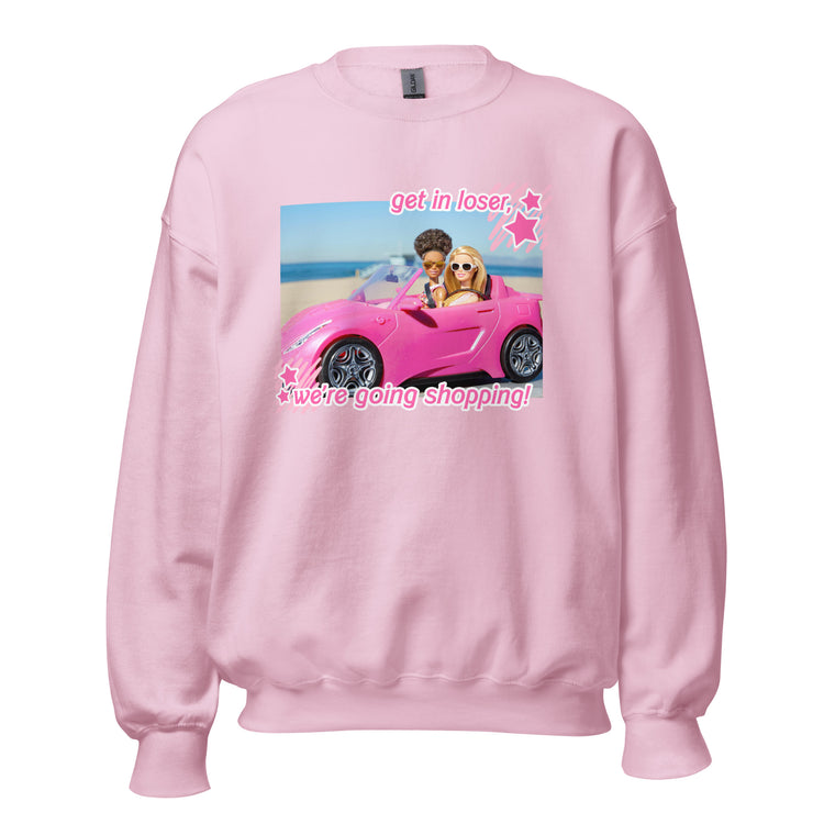 Means Girls & Barbie 'Get in Loser, We're Going Shopping' Crewneck Sweatshirt