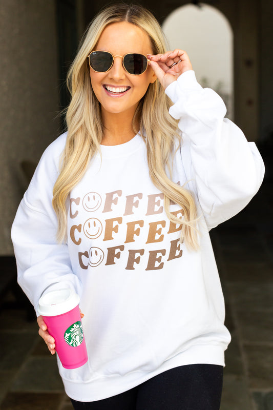 Coffee Smiles Crewneck Sweatshirt