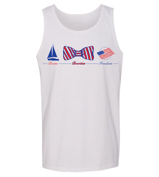 'Boats, Bow Ties & Freedom' Tank Top- 3rd Edition