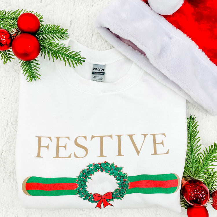 Festive Designer Crewneck Sweatshirt