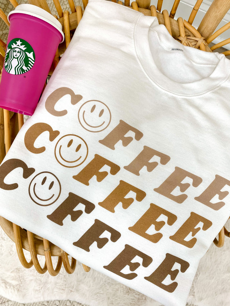 Coffee Smiles Crewneck Sweatshirt