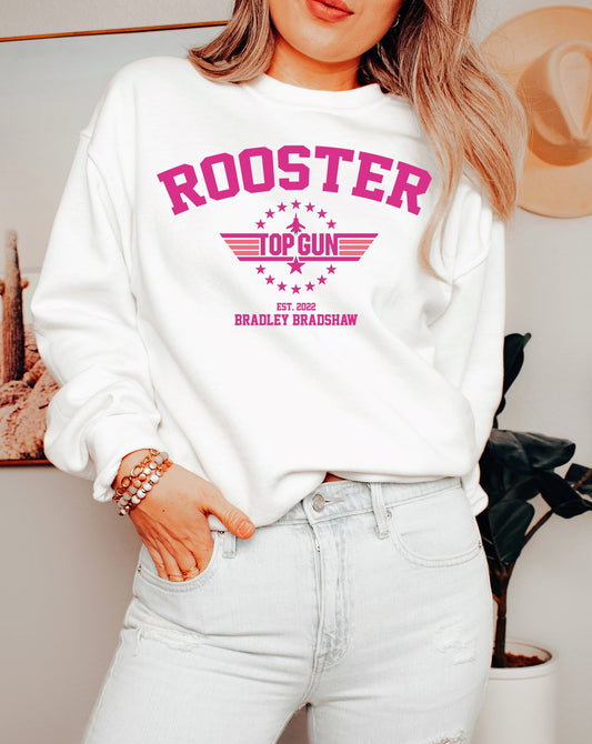 Rooster 'Top Gun' Crewneck Sweatshirt