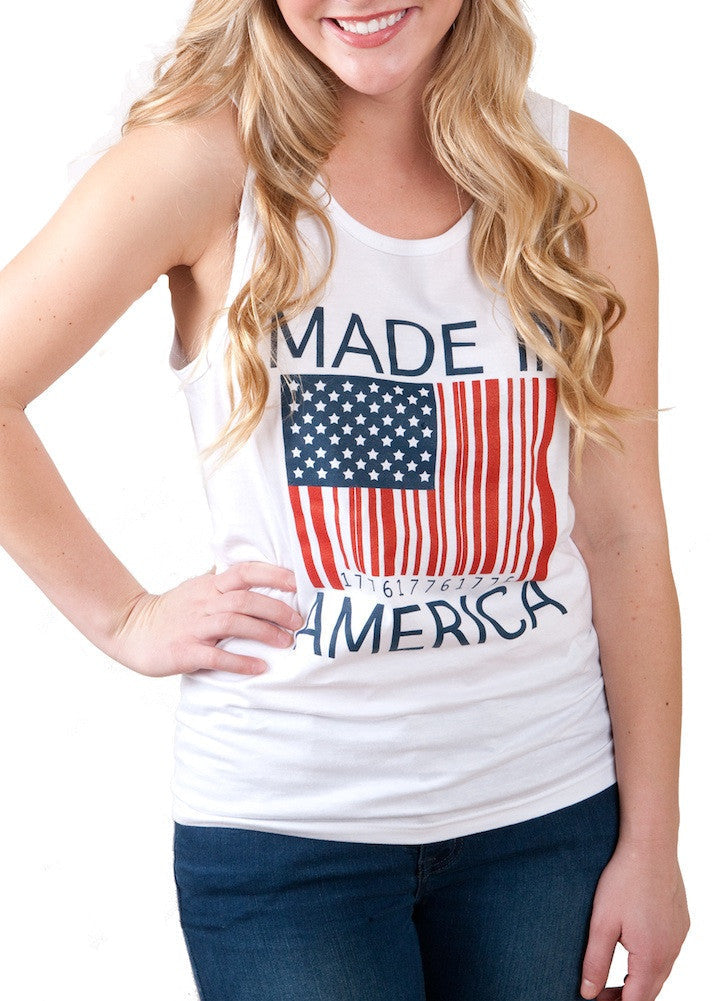Made In America 4th of July Tank Top Womens