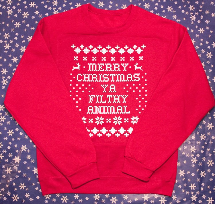 United Tees Holiday Sweater- Home Alone\